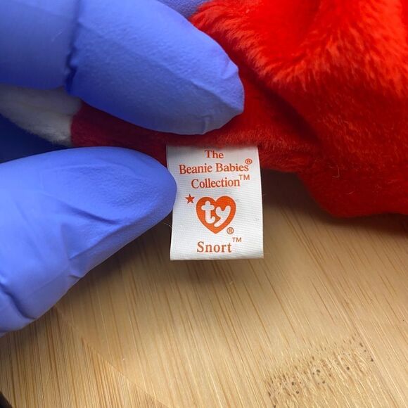 Ultra rare and collectible, Snort the Bull.  2 beanie set.  Both mint condition - Picture 9 of 16